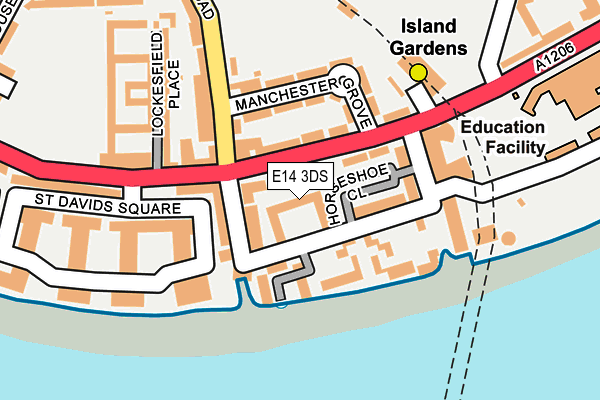 E14 3DS map - OS OpenMap – Local (Ordnance Survey) E14 3DS map - OS OpenMap – Local (Ordnance Survey)