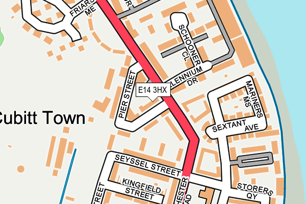 E14 3HX map - OS OpenMap – Local (Ordnance Survey) E14 3HX map - OS OpenMap – Local (Ordnance Survey)