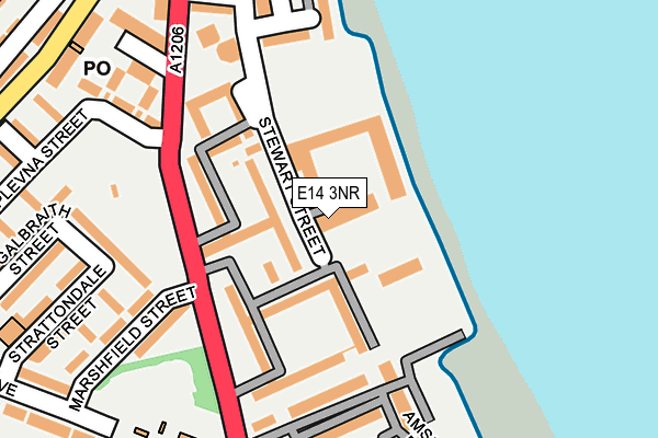 E14 3NR map - OS OpenMap – Local (Ordnance Survey)