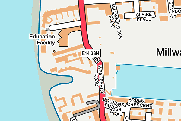 E14 3SN map - OS OpenMap – Local (Ordnance Survey) E14 3SN map - OS OpenMap – Local (Ordnance Survey)