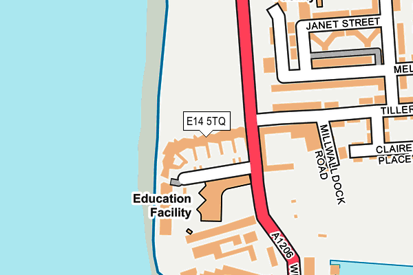 E14 5TQ map - OS OpenMap – Local (Ordnance Survey) E14 5TQ map - OS OpenMap – Local (Ordnance Survey)