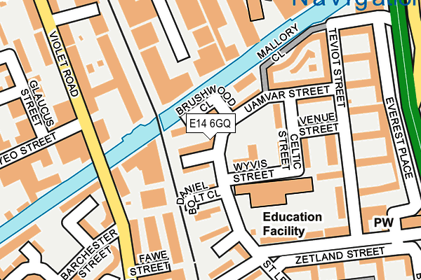 E14 6GQ map - OS OpenMap – Local (Ordnance Survey) E14 6GQ map - OS OpenMap – Local (Ordnance Survey)