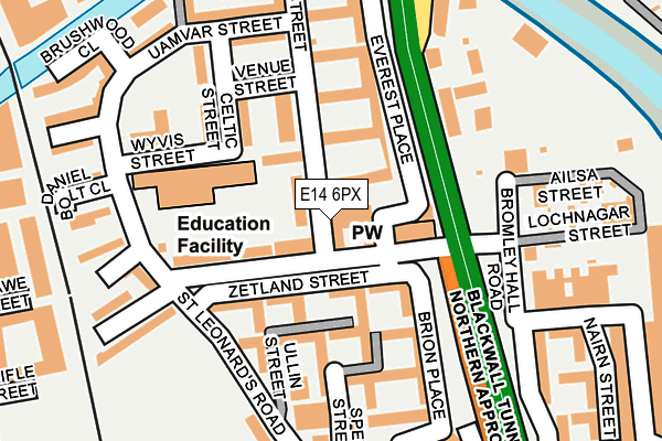 E14 6PX map - OS OpenMap – Local (Ordnance Survey) E14 6PX map - OS OpenMap – Local (Ordnance Survey)