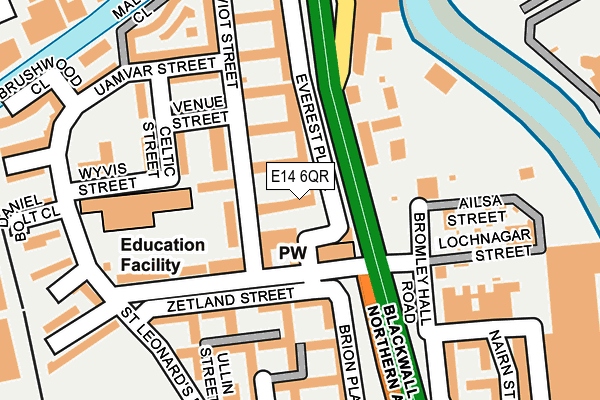 E14 6QR map - OS OpenMap – Local (Ordnance Survey) E14 6QR map - OS OpenMap – Local (Ordnance Survey)