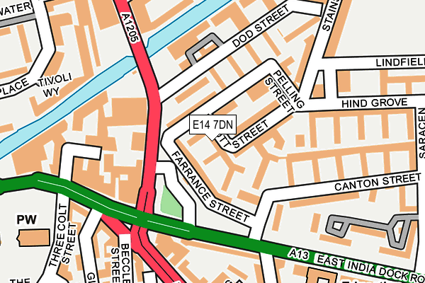 E14 7DN map - OS OpenMap – Local (Ordnance Survey) E14 7DN map - OS OpenMap – Local (Ordnance Survey)