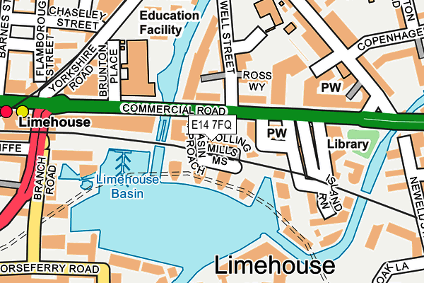 E14 7FQ map - OS OpenMap – Local (Ordnance Survey) E14 7FQ map - OS OpenMap – Local (Ordnance Survey)