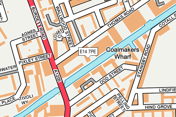 E14 7PE map - OS OpenMap – Local (Ordnance Survey) E14 7PE map - OS OpenMap – Local (Ordnance Survey)