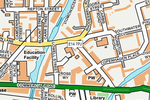 E14 7PJ map - OS OpenMap – Local (Ordnance Survey) E14 7PJ map - OS OpenMap – Local (Ordnance Survey)