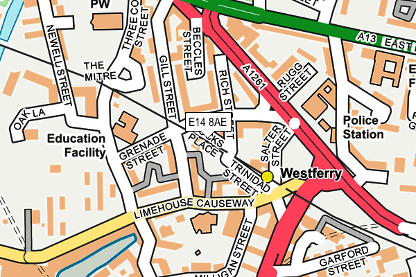 E14 8AE map - OS OpenMap – Local (Ordnance Survey) E14 8AE map - OS OpenMap – Local (Ordnance Survey)