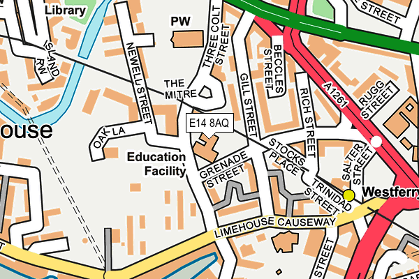 E14 8AQ map - OS OpenMap – Local (Ordnance Survey) E14 8AQ map - OS OpenMap – Local (Ordnance Survey)