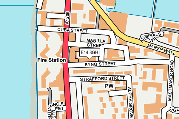E14 8GH map - OS OpenMap – Local (Ordnance Survey) E14 8GH map - OS OpenMap – Local (Ordnance Survey)