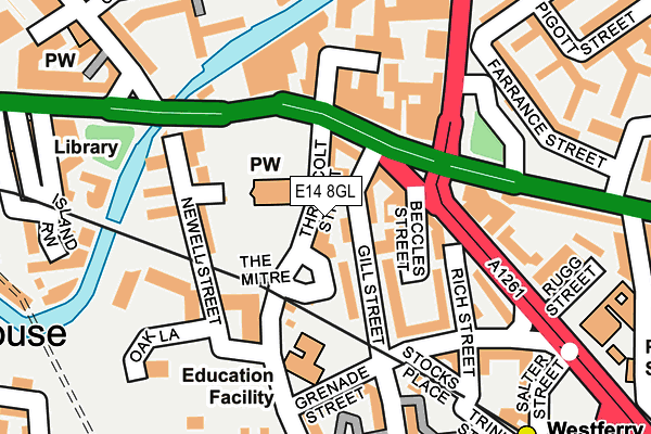 E14 8GL map - OS OpenMap – Local (Ordnance Survey) E14 8GL map - OS OpenMap – Local (Ordnance Survey)