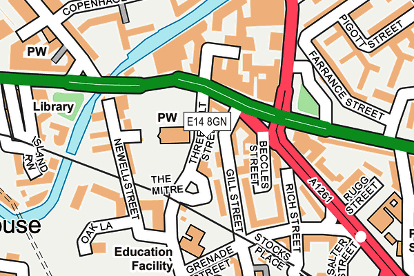E14 8GN map - OS OpenMap – Local (Ordnance Survey) E14 8GN map - OS OpenMap – Local (Ordnance Survey)