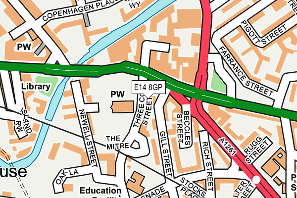 E14 8GP map - OS OpenMap – Local (Ordnance Survey) E14 8GP map - OS OpenMap – Local (Ordnance Survey)