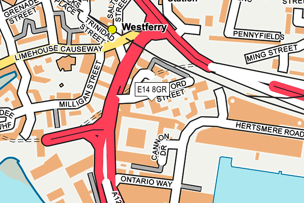 E14 8GR map - OS OpenMap – Local (Ordnance Survey) E14 8GR map - OS OpenMap – Local (Ordnance Survey)