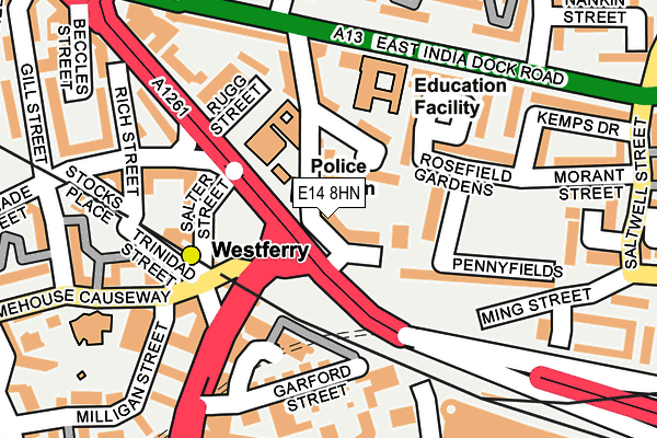 E14 8HN map - OS OpenMap – Local (Ordnance Survey) E14 8HN map - OS OpenMap – Local (Ordnance Survey)