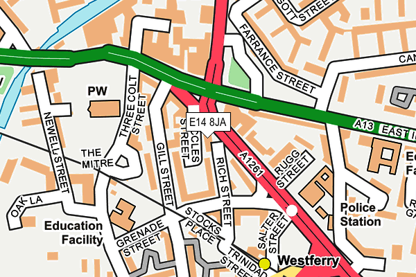 E14 8JA map - OS OpenMap – Local (Ordnance Survey) E14 8JA map - OS OpenMap – Local (Ordnance Survey)