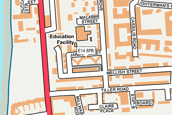 E14 8PB map - OS OpenMap – Local (Ordnance Survey) E14 8PB map - OS OpenMap – Local (Ordnance Survey)