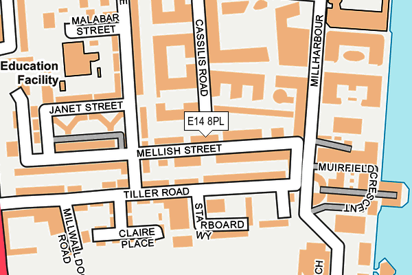 E14 8PL map - OS OpenMap – Local (Ordnance Survey) E14 8PL map - OS OpenMap – Local (Ordnance Survey)