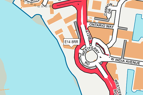 E14 8RR map - OS OpenMap – Local (Ordnance Survey) E14 8RR map - OS OpenMap – Local (Ordnance Survey)