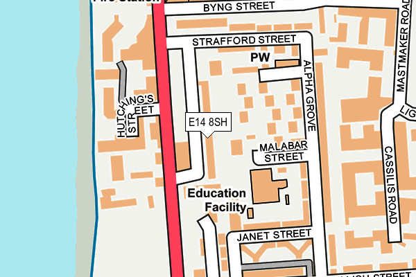 E14 8SH map - OS OpenMap – Local (Ordnance Survey) E14 8SH map - OS OpenMap – Local (Ordnance Survey)