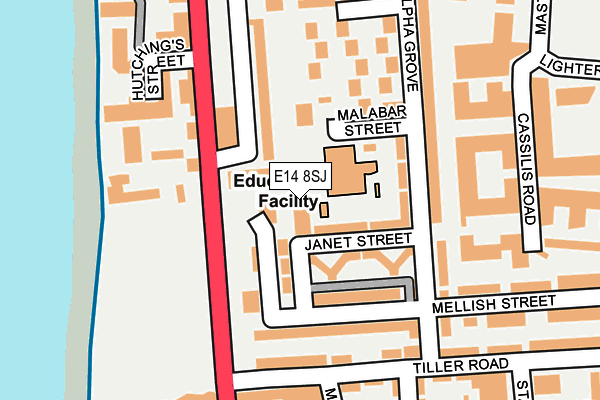 E14 8SJ map - OS OpenMap – Local (Ordnance Survey) E14 8SJ map - OS OpenMap – Local (Ordnance Survey)