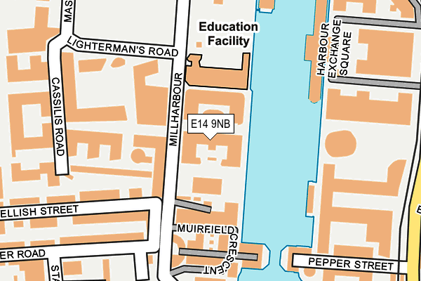 E14 9NB map - OS OpenMap – Local (Ordnance Survey) E14 9NB map - OS OpenMap – Local (Ordnance Survey)