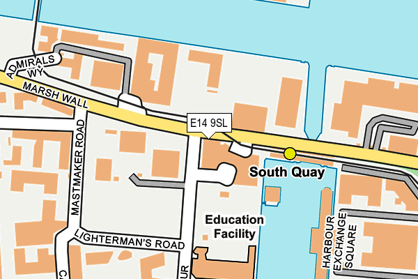 E14 9SL map - OS OpenMap – Local (Ordnance Survey) E14 9SL map - OS OpenMap – Local (Ordnance Survey)