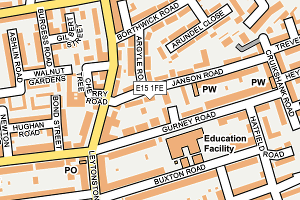 E15 1FE map - OS OpenMap – Local (Ordnance Survey) E15 1FE map - OS OpenMap – Local (Ordnance Survey)