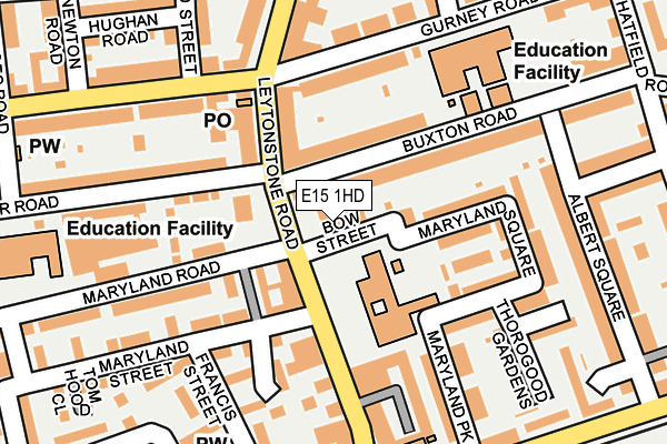 E15 1HD map - OS OpenMap – Local (Ordnance Survey) E15 1HD map - OS OpenMap – Local (Ordnance Survey)