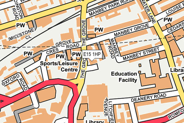E15 1HP map - OS OpenMap – Local (Ordnance Survey) E15 1HP map - OS OpenMap – Local (Ordnance Survey)