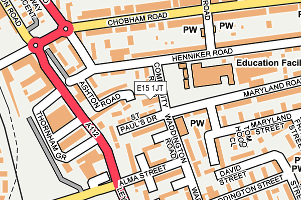 E15 1JT map - OS OpenMap – Local (Ordnance Survey) E15 1JT map - OS OpenMap – Local (Ordnance Survey)