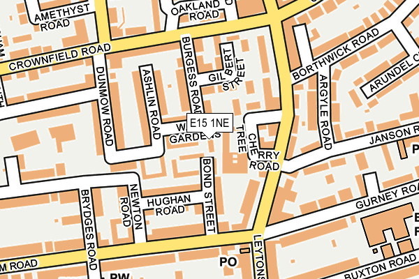 E15 1NE map - OS OpenMap – Local (Ordnance Survey) E15 1NE map - OS OpenMap – Local (Ordnance Survey)