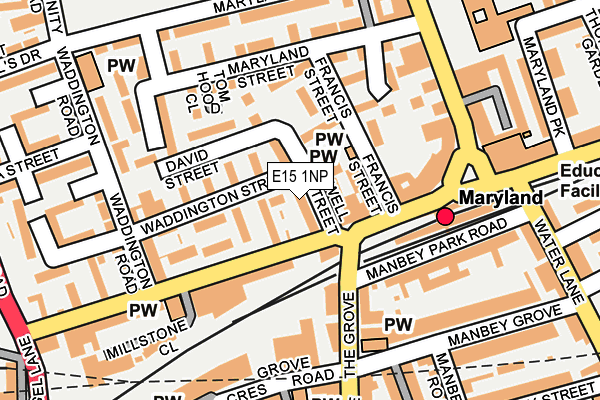 E15 1NP map - OS OpenMap – Local (Ordnance Survey) E15 1NP map - OS OpenMap – Local (Ordnance Survey)