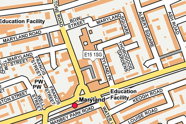 E15 1SG map - OS OpenMap – Local (Ordnance Survey) E15 1SG map - OS OpenMap – Local (Ordnance Survey)