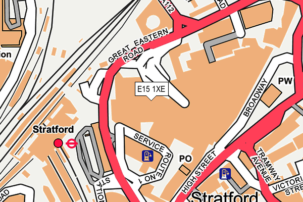 E15 1XE map - OS OpenMap – Local (Ordnance Survey) E15 1XE map - OS OpenMap – Local (Ordnance Survey)
