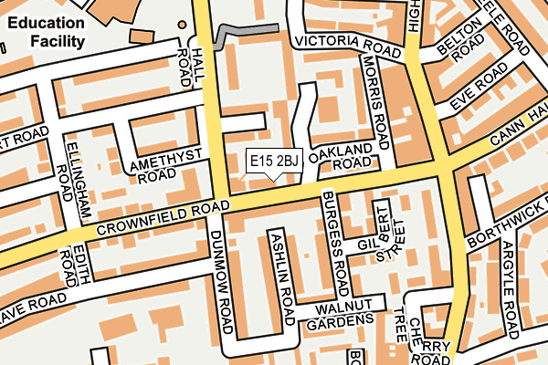 E15 2BJ map - OS OpenMap – Local (Ordnance Survey) E15 2BJ map - OS OpenMap – Local (Ordnance Survey)