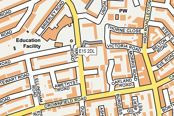E15 2DL map - OS OpenMap – Local (Ordnance Survey) E15 2DL map - OS OpenMap – Local (Ordnance Survey)