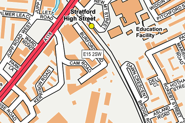 E15 2SW map - OS OpenMap – Local (Ordnance Survey) E15 2SW map - OS OpenMap – Local (Ordnance Survey)
