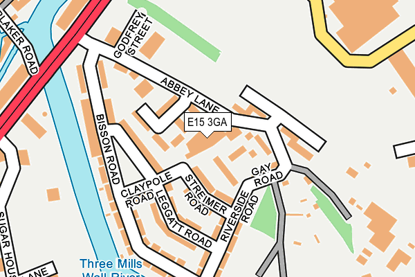 E15 3GA map - OS OpenMap – Local (Ordnance Survey) E15 3GA map - OS OpenMap – Local (Ordnance Survey)