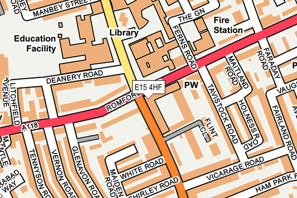 E15 4HF map - OS OpenMap – Local (Ordnance Survey) E15 4HF map - OS OpenMap – Local (Ordnance Survey)