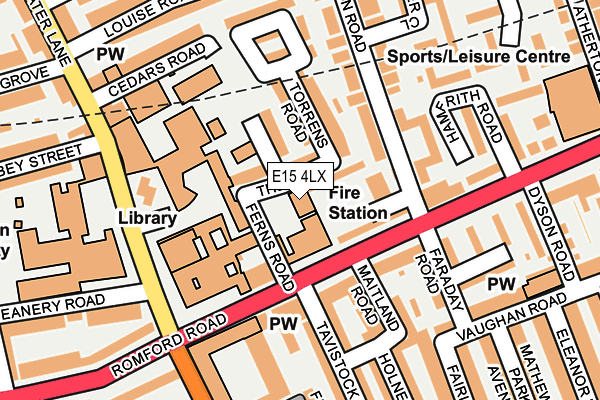 E15 4LX map - OS OpenMap – Local (Ordnance Survey) E15 4LX map - OS OpenMap – Local (Ordnance Survey)