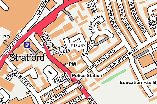 E15 4NX map - OS OpenMap – Local (Ordnance Survey) E15 4NX map - OS OpenMap – Local (Ordnance Survey)