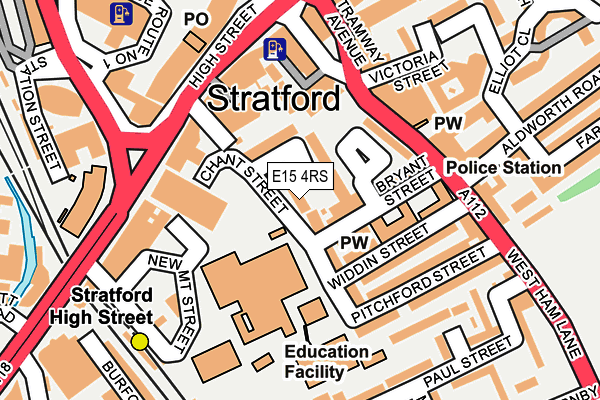 E15 4RS map - OS OpenMap – Local (Ordnance Survey) E15 4RS map - OS OpenMap – Local (Ordnance Survey)