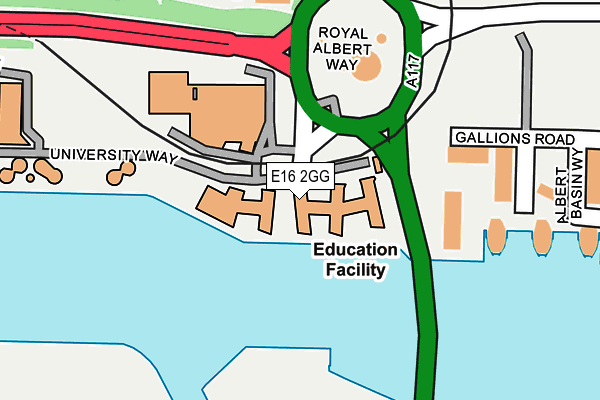 E16 2GG map - OS OpenMap – Local (Ordnance Survey) E16 2GG map - OS OpenMap – Local (Ordnance Survey)