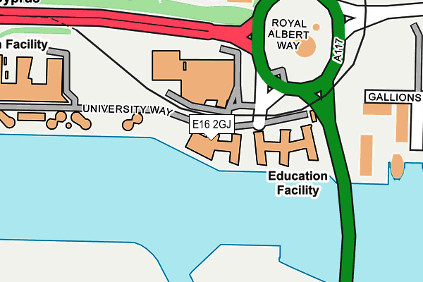 E16 2GJ map - OS OpenMap – Local (Ordnance Survey) E16 2GJ map - OS OpenMap – Local (Ordnance Survey)