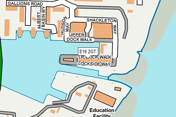 E16 2GT map - OS OpenMap – Local (Ordnance Survey) E16 2GT map - OS OpenMap – Local (Ordnance Survey)