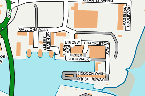 E16 2GW map - OS OpenMap – Local (Ordnance Survey) E16 2GW map - OS OpenMap – Local (Ordnance Survey)