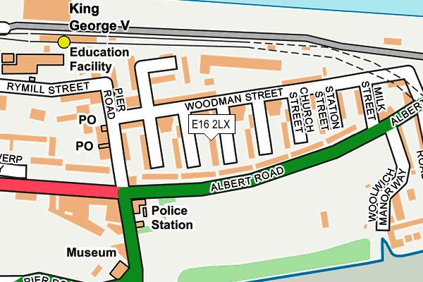 E16 2LX map - OS OpenMap – Local (Ordnance Survey) E16 2LX map - OS OpenMap – Local (Ordnance Survey)