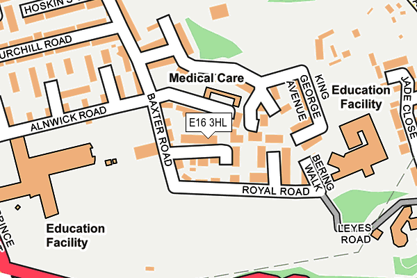 E16 3HL map - OS OpenMap – Local (Ordnance Survey) E16 3HL map - OS OpenMap – Local (Ordnance Survey)